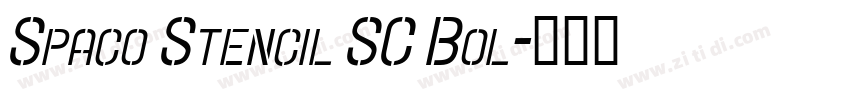 Spaco Stencil SC Bol字体转换
